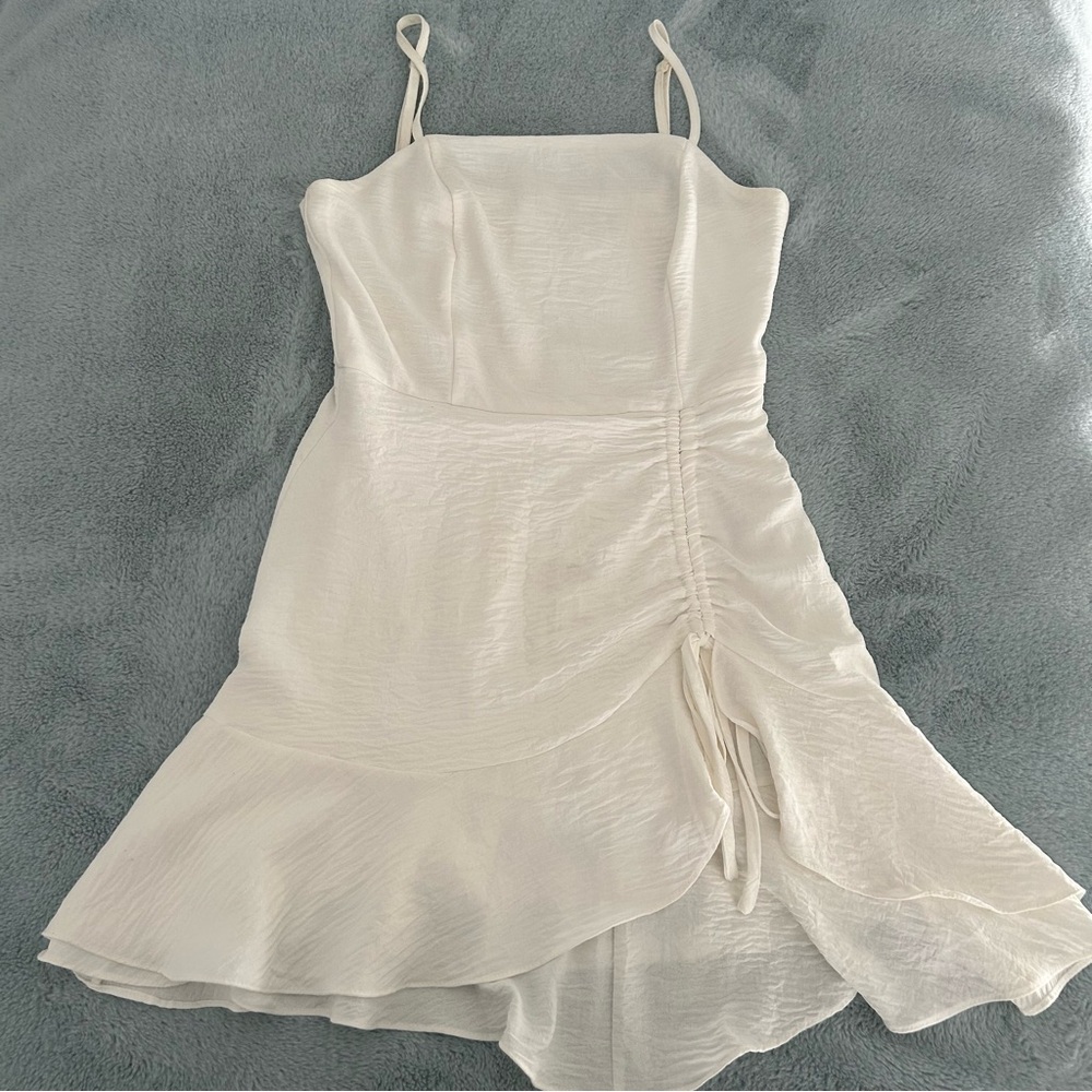 She + Sky Ruched Mini Dress